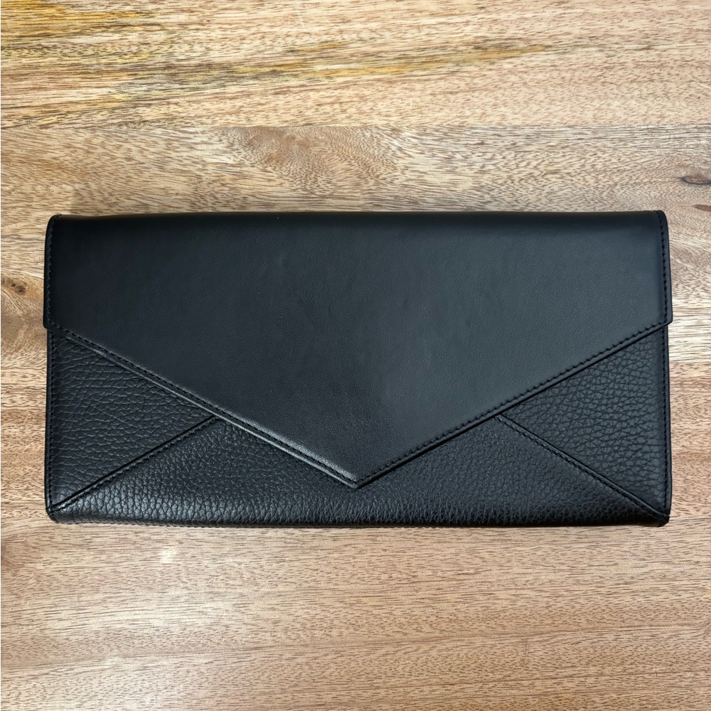 Cuyana Leather Envelope Clutch, Black - Picture 2 of 5